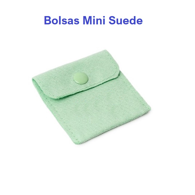 Bolsa MINI SUEDE botón 57x57 mm. Bolsa MINI SUEDE botón 57x57 mm.